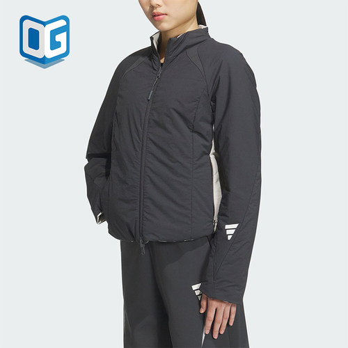 Adidas/阿迪达斯正品FUSTL W P JKT女士双面穿修身棉服JM4249
