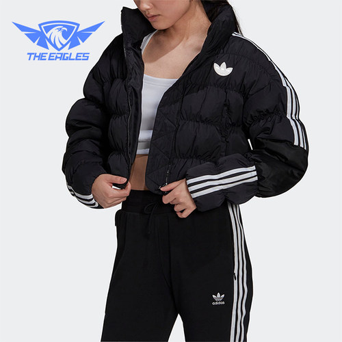 阿迪达斯女士保暖棉服外套