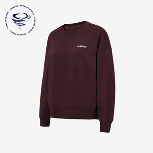 运动圆领卫衣套头衫 2026女士休闲经典 KB7303 阿迪达斯正品 Adidas