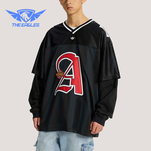 Adidas/阿迪达斯正品三叶草男士休闲运动经典长袖球衣T恤KS5328