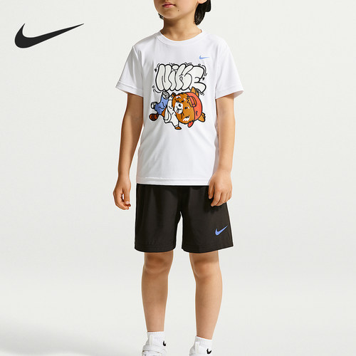 Nike/耐克正品Red Panda小童透气运动印花日常套装IZ8367-010