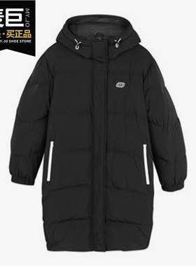 Skechers/斯凯奇休闲女子连帽中长款保暖运动羽绒服外套