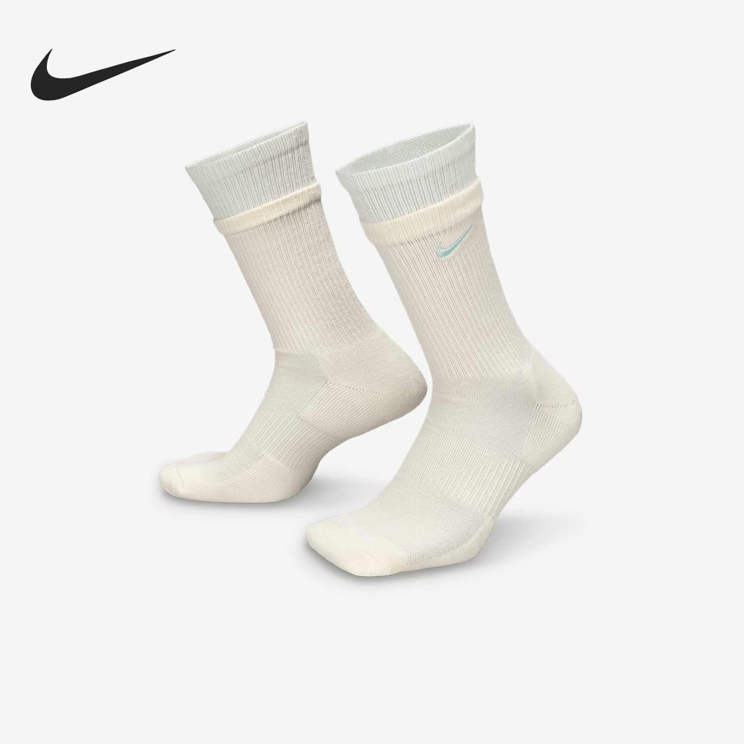 耐克男女时尚简约运动袜一双装