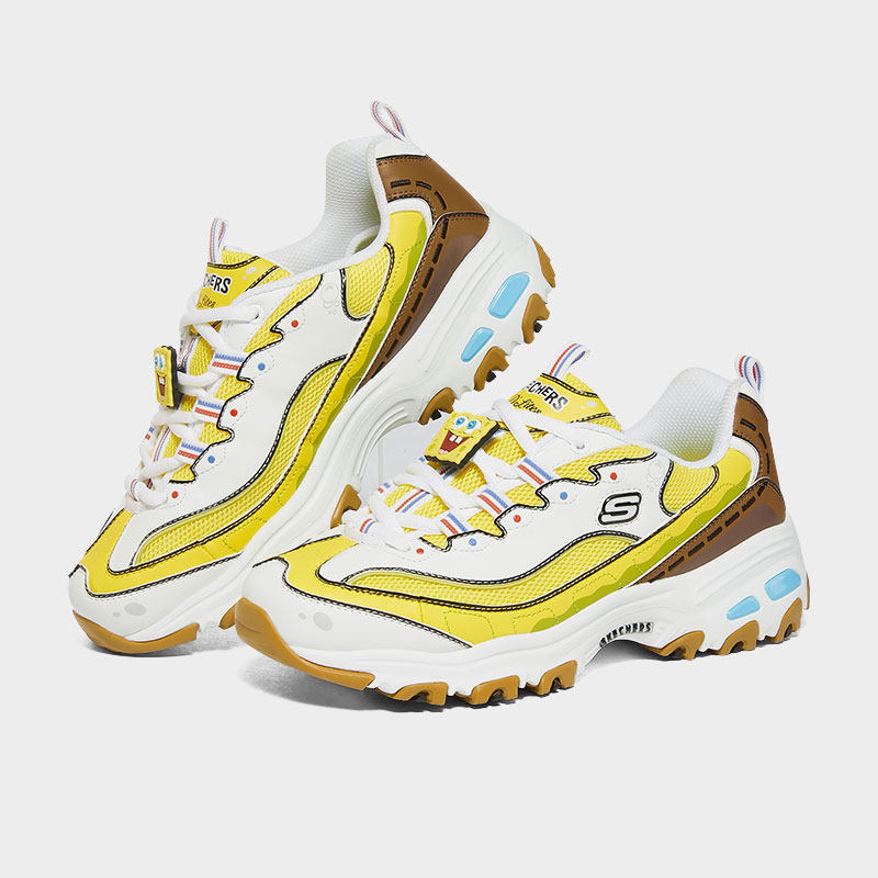 Skechers/斯凯奇正品当季新款海绵宝宝联名女子休闲运动鞋,运动鞋new,运动休闲鞋,淘宝优惠券,粉丝福利购,淘宝优惠卷