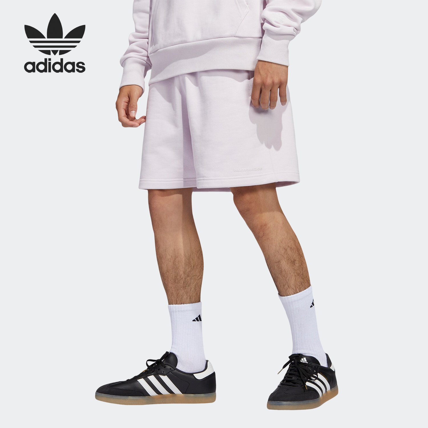 Adidas/阿迪达斯正品三叶草男女透气训练运动宽松短裤HS4823