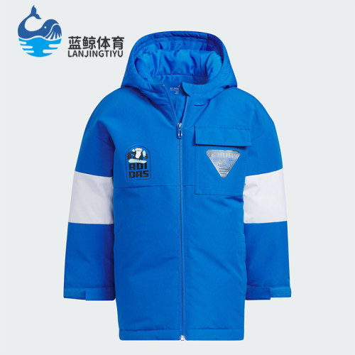阿迪达斯正品小童防风羽绒服