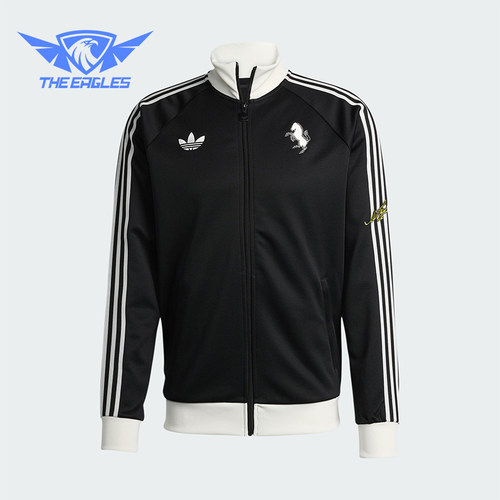 Adidas/阿迪达斯正品三叶草男士立领修身针织足球运动外套KB4452