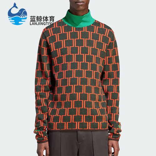阿迪达斯男士时尚针织运动长袖