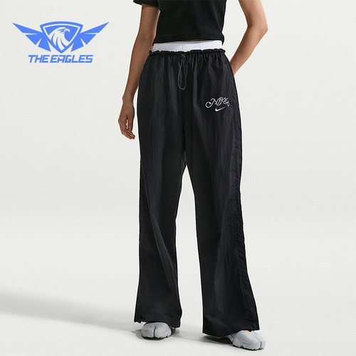 Nike/耐克正品Sportswear女士运动高腰降落伞时尚长裤IR7573-010