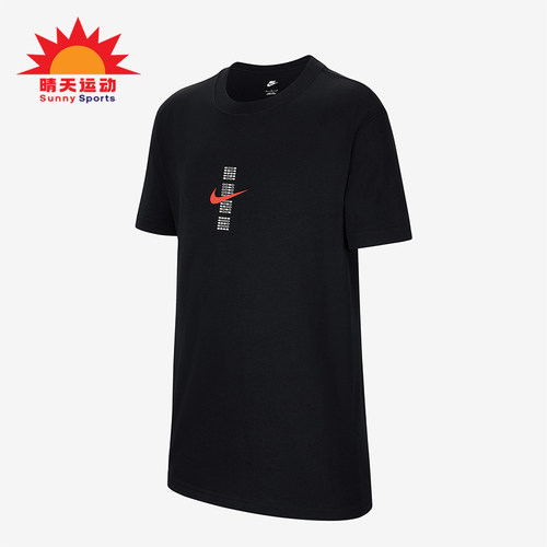 Nike/耐克正品Sportswear大童针织宽松经典图案短袖IH0829-010