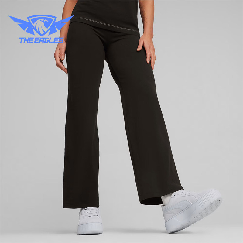 Puma/彪马正品女士简约直筒紧身透气时尚休闲长裤680405-01