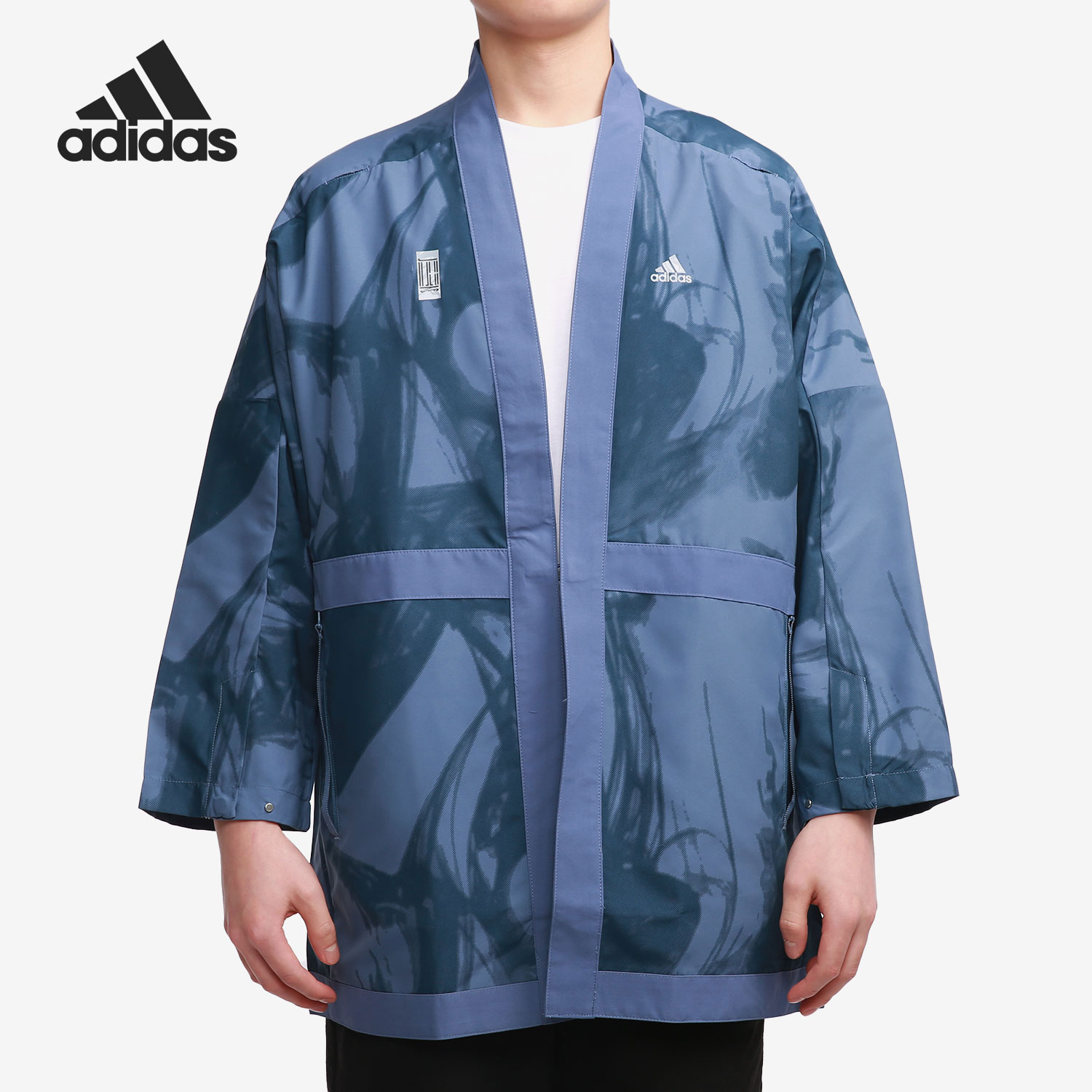 Adidas/阿迪达斯官方正品男子武极系列反光运动夹克外套 GU1800