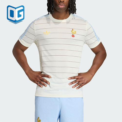 Adidas/阿迪达斯正品夏季男士休闲橄榄球针织运动短袖T恤KD9868