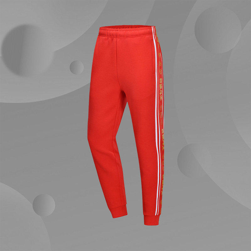 李宁米奇联名款新年日进斗金卫裤男收口运动长裤AKLQ065