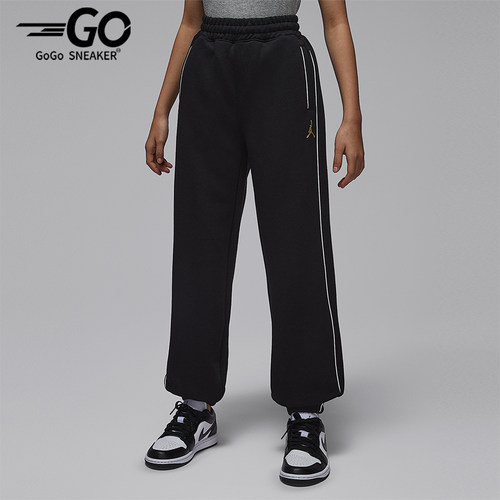 Nike/耐克正品JORDAN大童休闲运动束脚刺绣针织长裤IR8008-010