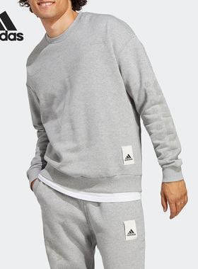 Adidas/阿迪达斯正品春季新款男子圆领套头长袖卫衣IA9365