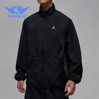 Nike/耐克正品JORDAN男士休闲梭织宽松立领运动外套HF9886-011