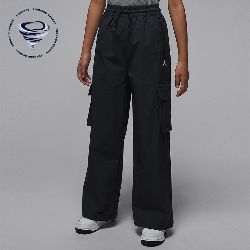 Nike/耐克正品JORDAN大童休闲梭织直筒工装运动长裤IO2490-010