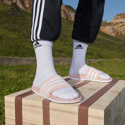 Adidas/阿迪达斯正品当季新款女子游泳运动休闲拖鞋GV9739