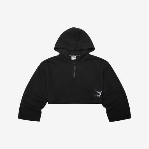 Puma/彪马正品新款儿童半拉链连帽运动卫衣套头衫531827-01