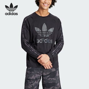 TREFOIL CAMO 男士 圆领T恤IS0238 Adidas 长袖 阿迪达斯正品