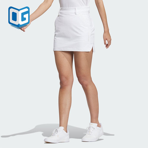 Adidas/阿迪达斯正品2023新款女子弹力高尔夫运动短裙HZ6063