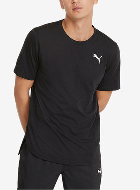 Puma/彪马正品夏季新款男子时尚透气运动短袖T恤521537-01
