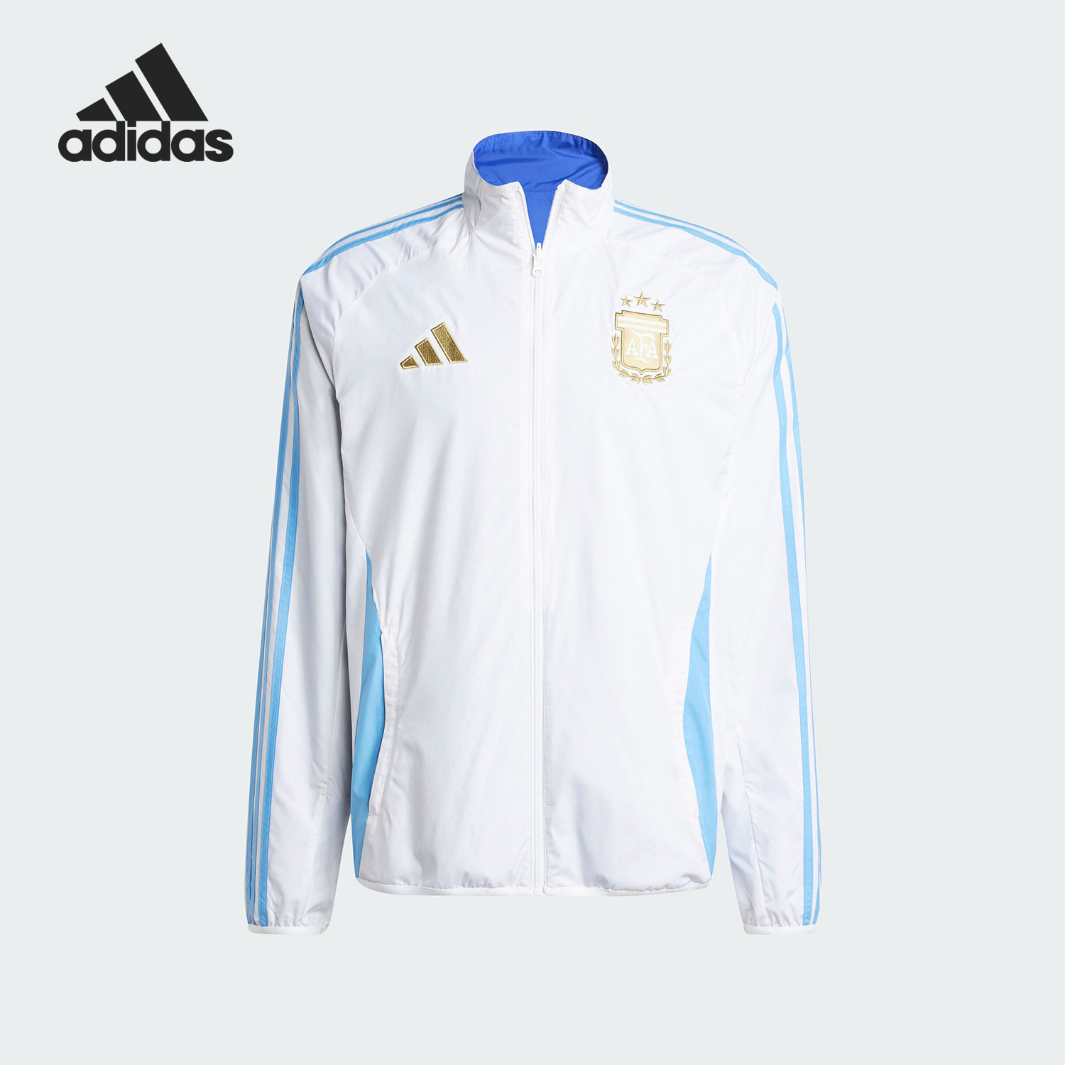 Adidas/阿迪达斯官方正品AFA ANTHM男士足球双面夹克外套IW0219
