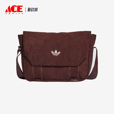 Adidas/阿迪达斯正品三叶草男女款灯芯绒经典斜挎包单肩包IQ3519