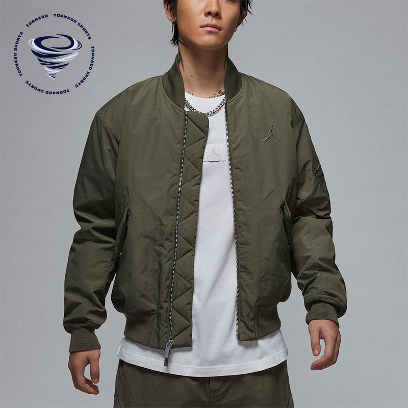 耐克男士复古拉链夹克外套