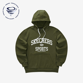 斯凯奇正品 时尚 秋季 男士 印花针织连帽保暖卫衣 新款 Skechers