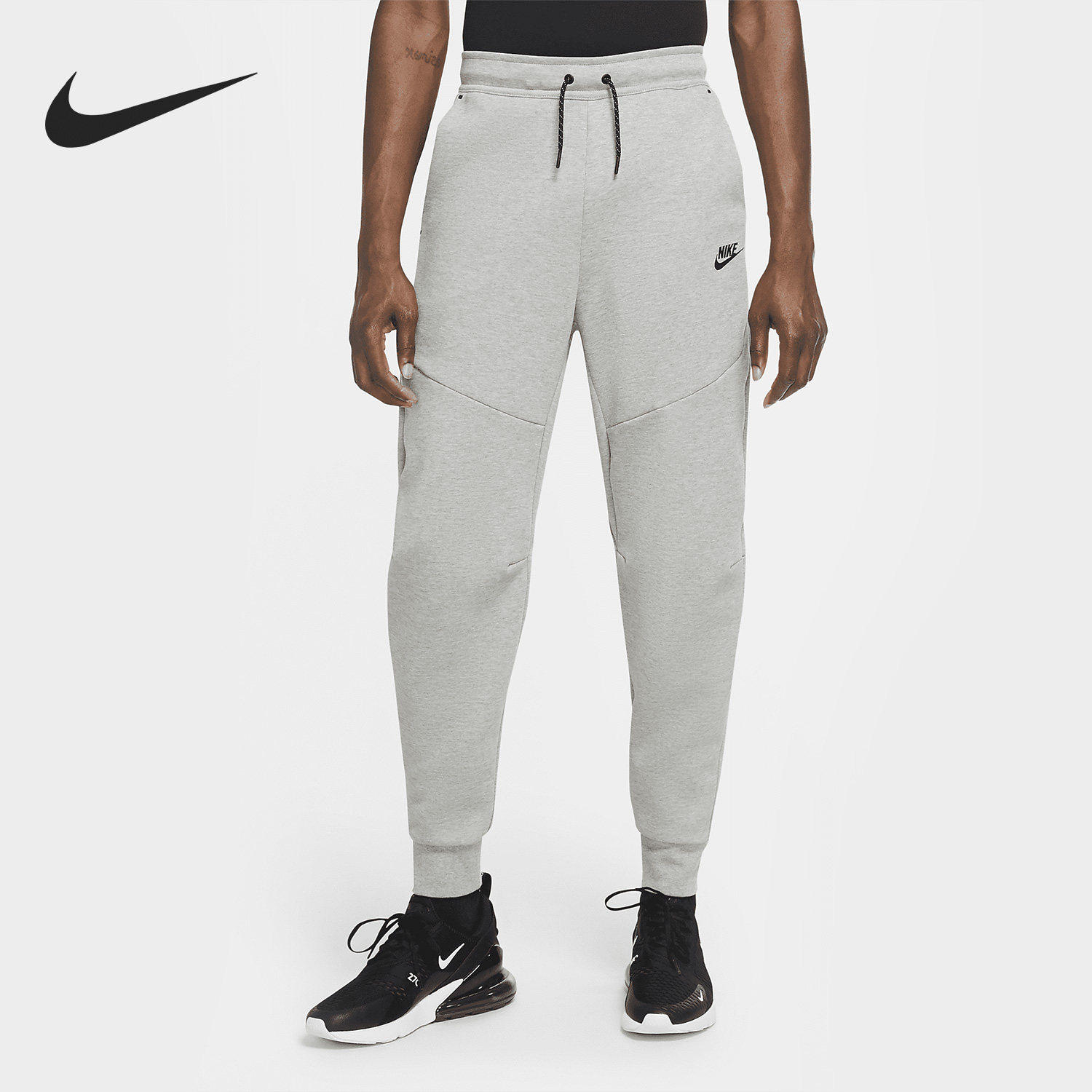 Nike/耐克正品新款男士经典运动针织系带束脚裤CU4495-063长 - 实物图
