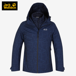 JackWolfskin狼爪正品 5118606 女户外21秋冬羽绒内胆三合一冲锋衣