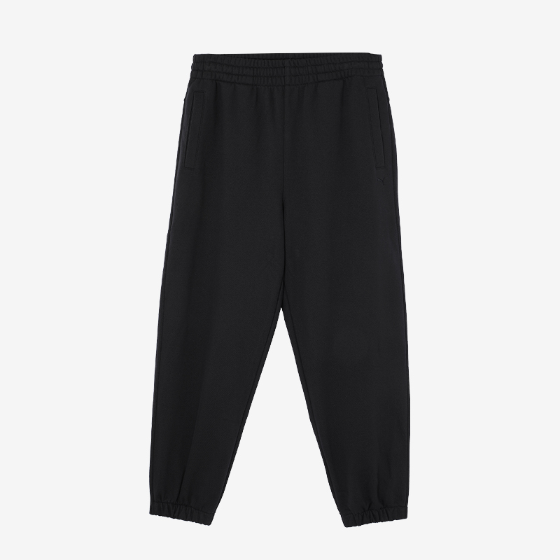 Puma/彪马官方正品2024冬男女抽绳束脚保暖针织加绒长裤629606-01