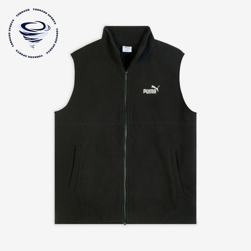 Puma/彪马正品2025冬季款男士日常立领休闲保暖棉马甲693538-01