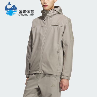 Adidas/阿迪达斯正品2025冬季款男士运动连帽耐穿休闲外套KQ8526