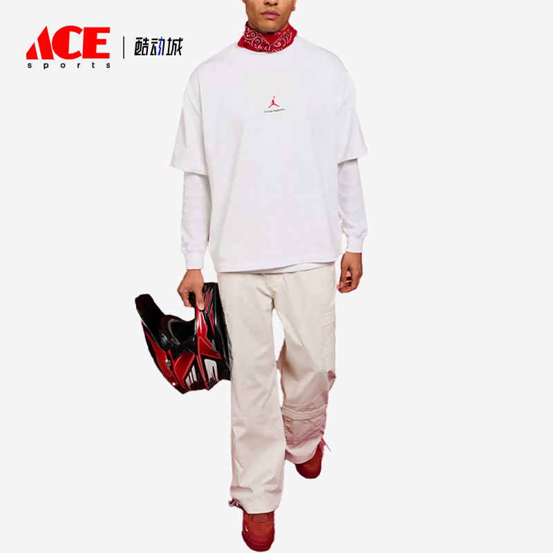 Nike/耐克正品JORDAN男士柔软印花运动圆领透气短袖T恤HQ1737-100