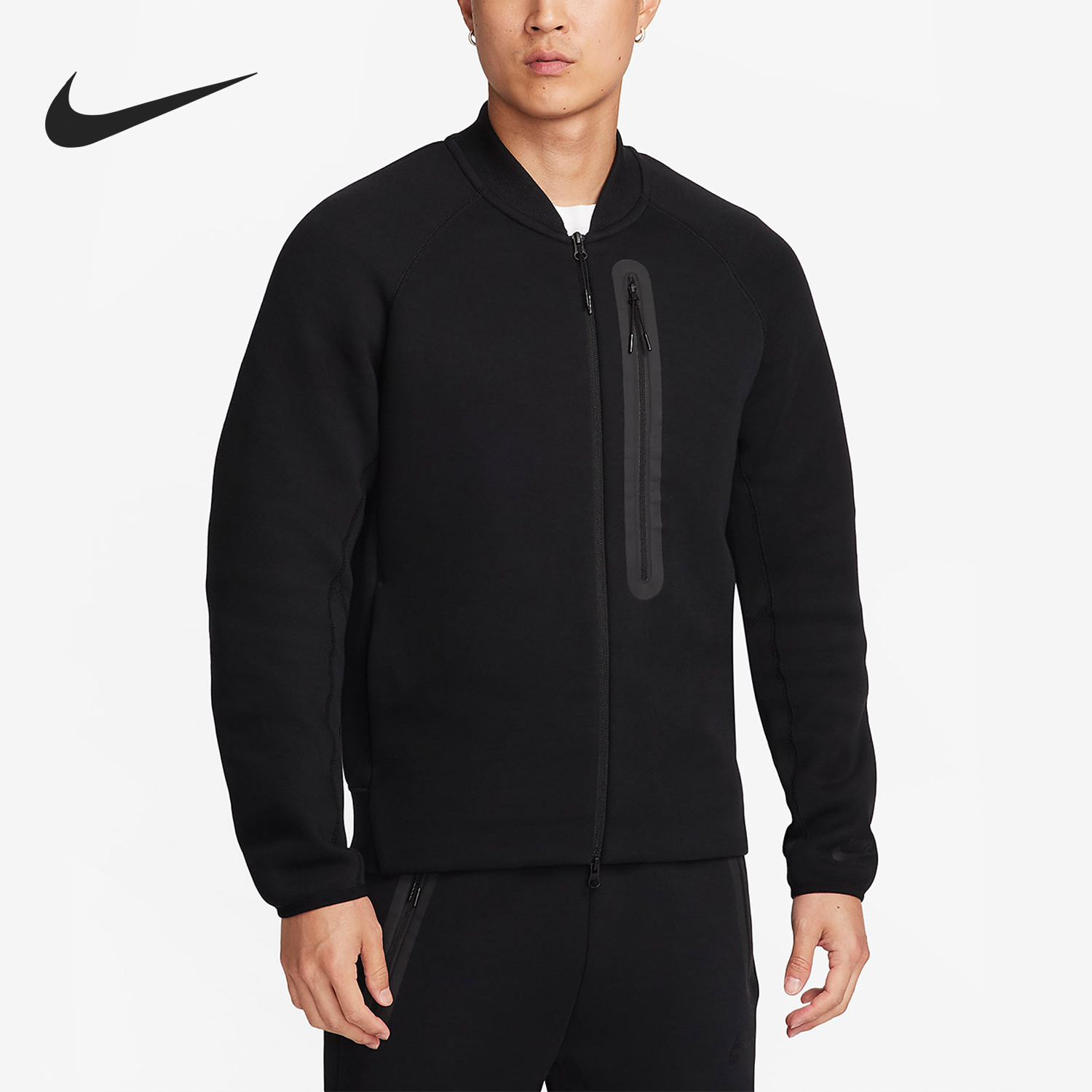 Nike/耐克正品新款男子简约针织休闲防风运动夹克外套FB8009