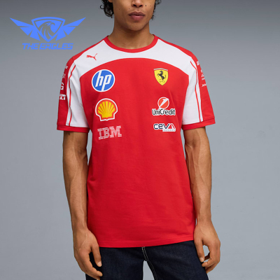 Puma/彪马正品FERRARI男女圆领舒适透气经典运动短袖T恤713831-01