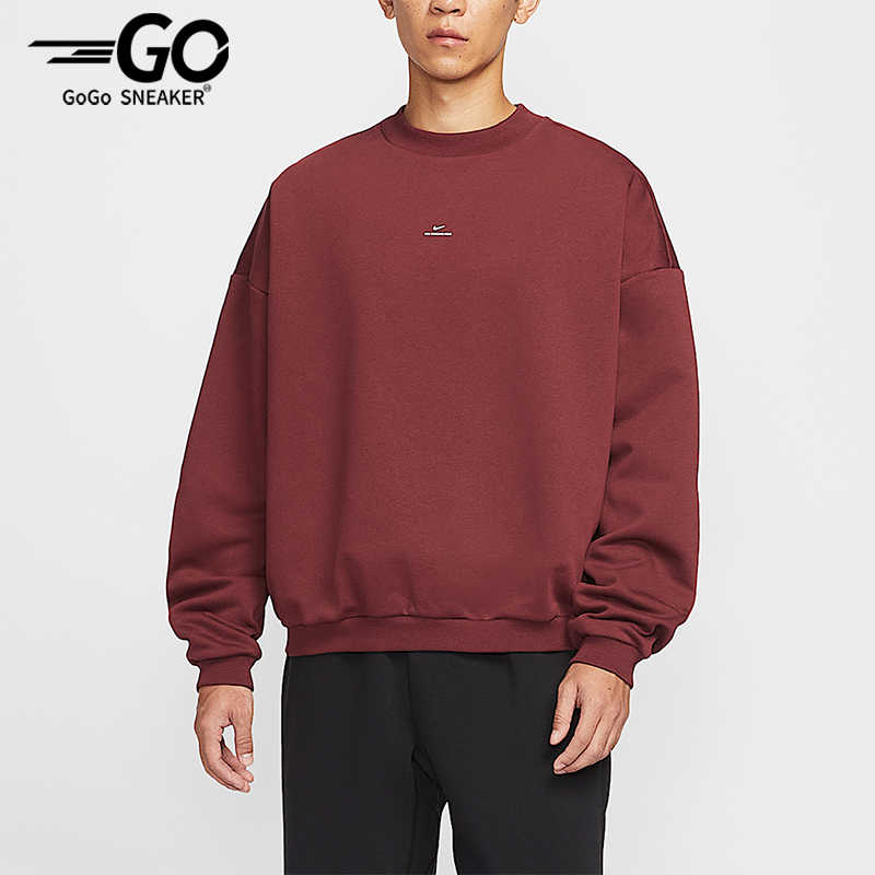 Nike/耐克正品2025冬季男士运动加绒圆领宽松篮球卫衣IM5902-619