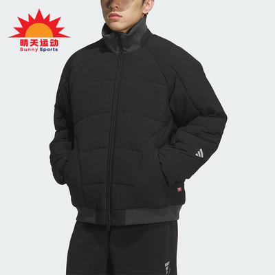 Adidas/阿迪达斯正品2025秋季款男士日常保暖运动宽松棉服KC2570