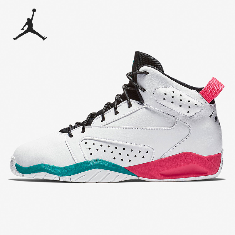 Nike/耐克正品 JORDAN 儿童缓震耐磨中帮运动篮球鞋 AV1243