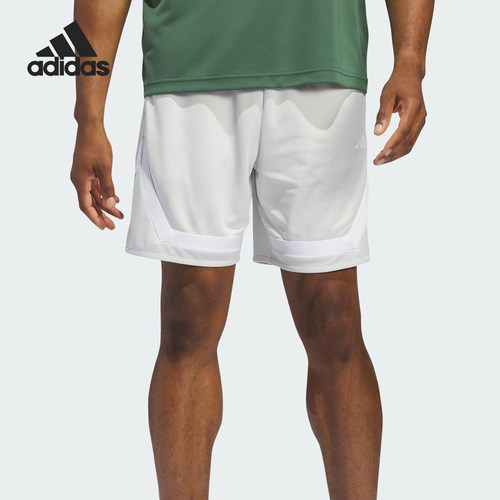 Adidas/阿迪达斯正品男士松紧中腰Logo印花休闲短裤IX1840