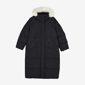 女士长款 新款 保暖防风梭织连帽羽绒服 斯凯奇正品 Skechers