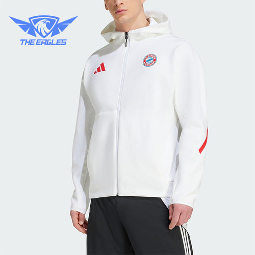 Adidas/阿迪达斯正品JACKET 男士连帽双面针织运动足球外套JM9439