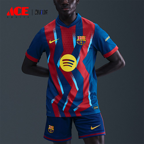 Nike/耐克正品2025男士耐穿拼接套头运动透气足球短袖FZ1311-432