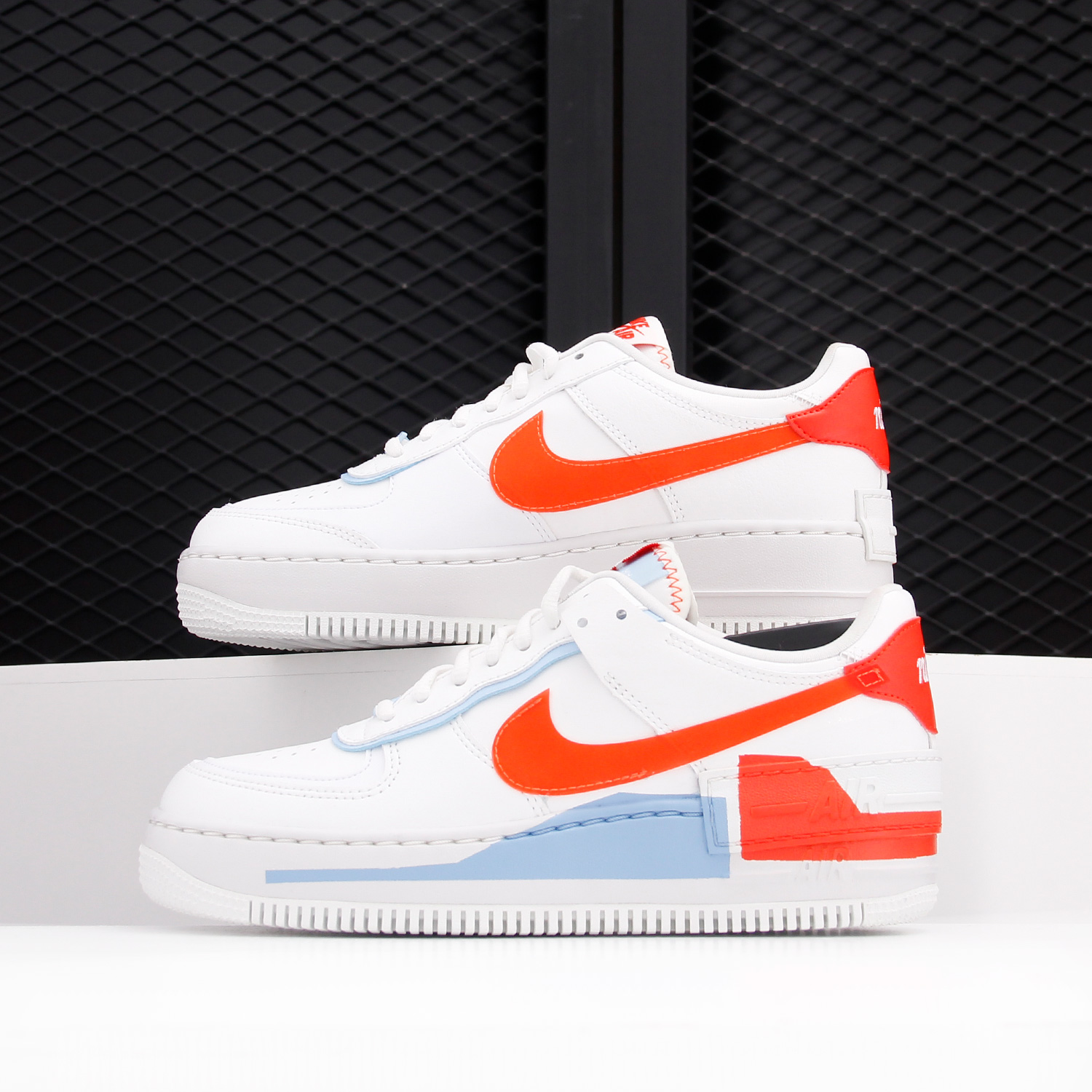 Nike/耐克正品AF1 SHADOW SE灰橙解构空一号女子运动板鞋CQ9503