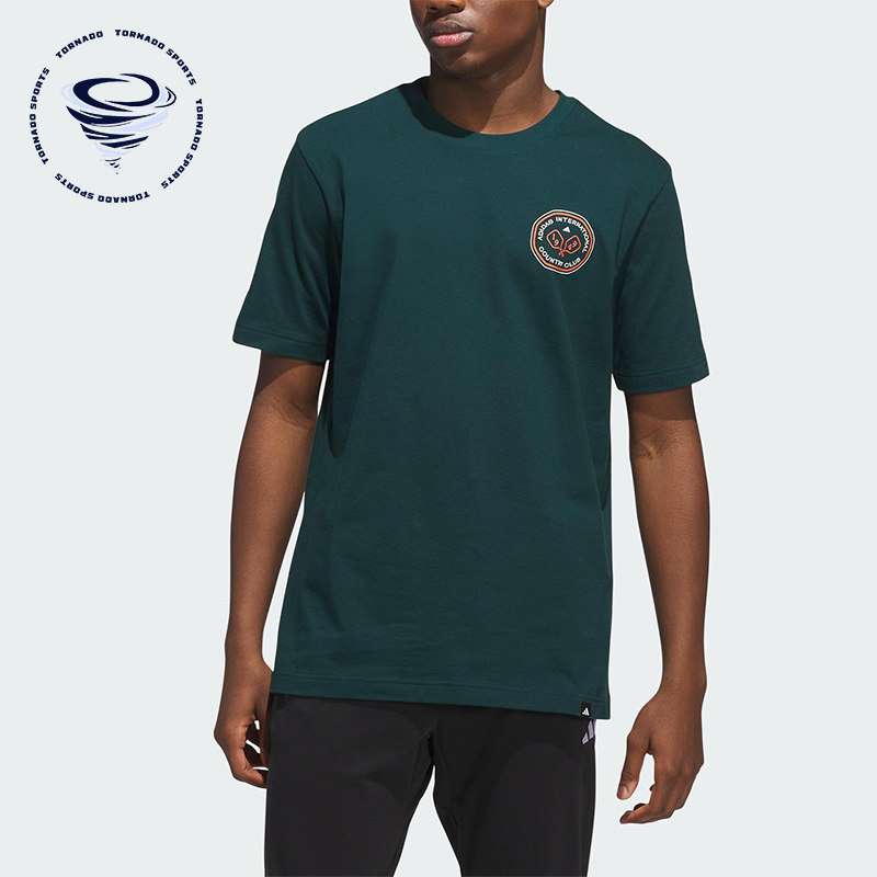 Adidas/阿迪达斯正品2025夏季款男士针织经典运动宽松短袖JV8447