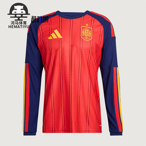 Adidas/阿迪达斯正品2025男士运动圆领拼接套头足球上衣JZ5776