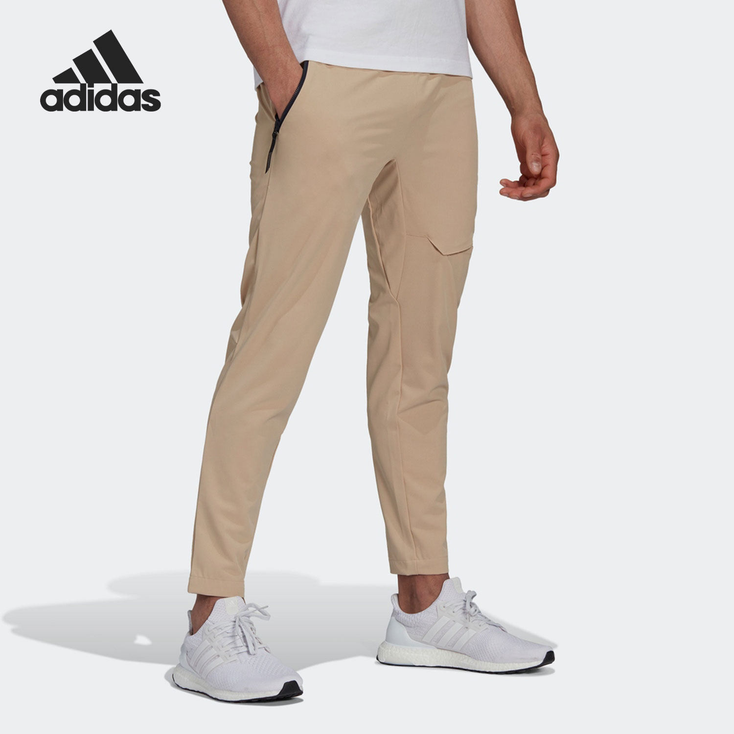 Adidas/阿迪达斯正品新款透气休闲男子健身训练运动裤HK4494